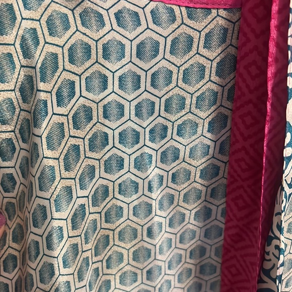 Iris Sari Wrap Art Silk Dress - Picture 2 of 12